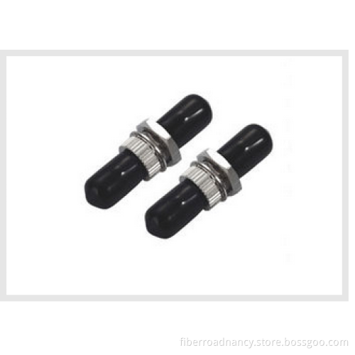 ST Type Single Mode Simplex Fiber Optic Adapters Of Panel Clip For Installation